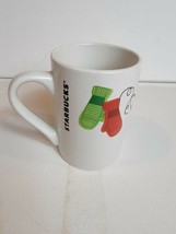 Starbucks Coffee Mug Tea Cup Holiday 2011 Mittens Birds Christmas 10oz - £2.90 GBP