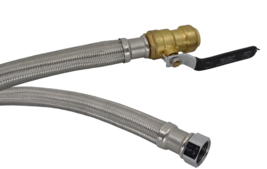 Aqua Plumb PipeBite Water Heater Connector 18&quot; With Brass Ball Valve - $36.95