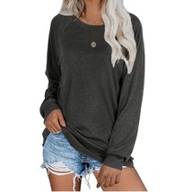 Oversized Sweatshirts For Women For Leggings Sweaters Side Split Shirts M - £36.08 GBP