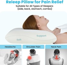 Memory Foam Pillow with Firm and Soft Sides, Cooling Cervical Neck Pillow - $29.69