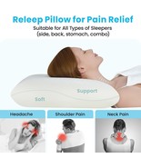 Memory Foam Pillow with Firm and Soft Sides, Cooling Cervical Neck Pillow - £23.51 GBP