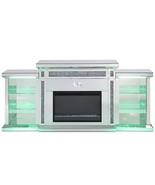 Noralie 82&quot; Fireplace, Mirrored &amp; Faux Diamonds - $45,208.90 MXN