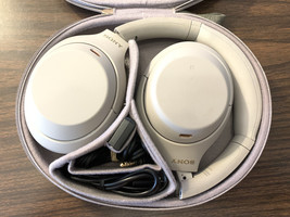 Sony WH-1000XM4 Over the Ear Noise Cancelling Wireless Headphones Silver #56 - $193.95