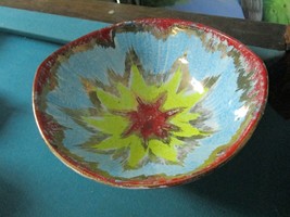 Handmade Ceramic Italy Bowl 4 X 9 1/2&quot; - £66.17 GBP