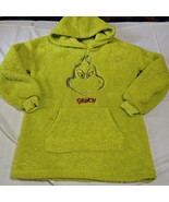 Dr Seuss Grinch Pullover Hoodie Fleece Plush Oversized Christmas Women&#39;s... - $19.95