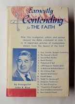 Earnestly Contending for The Faith John R. Rice 1965 Hardcover With Dust Jacket - £31.37 GBP