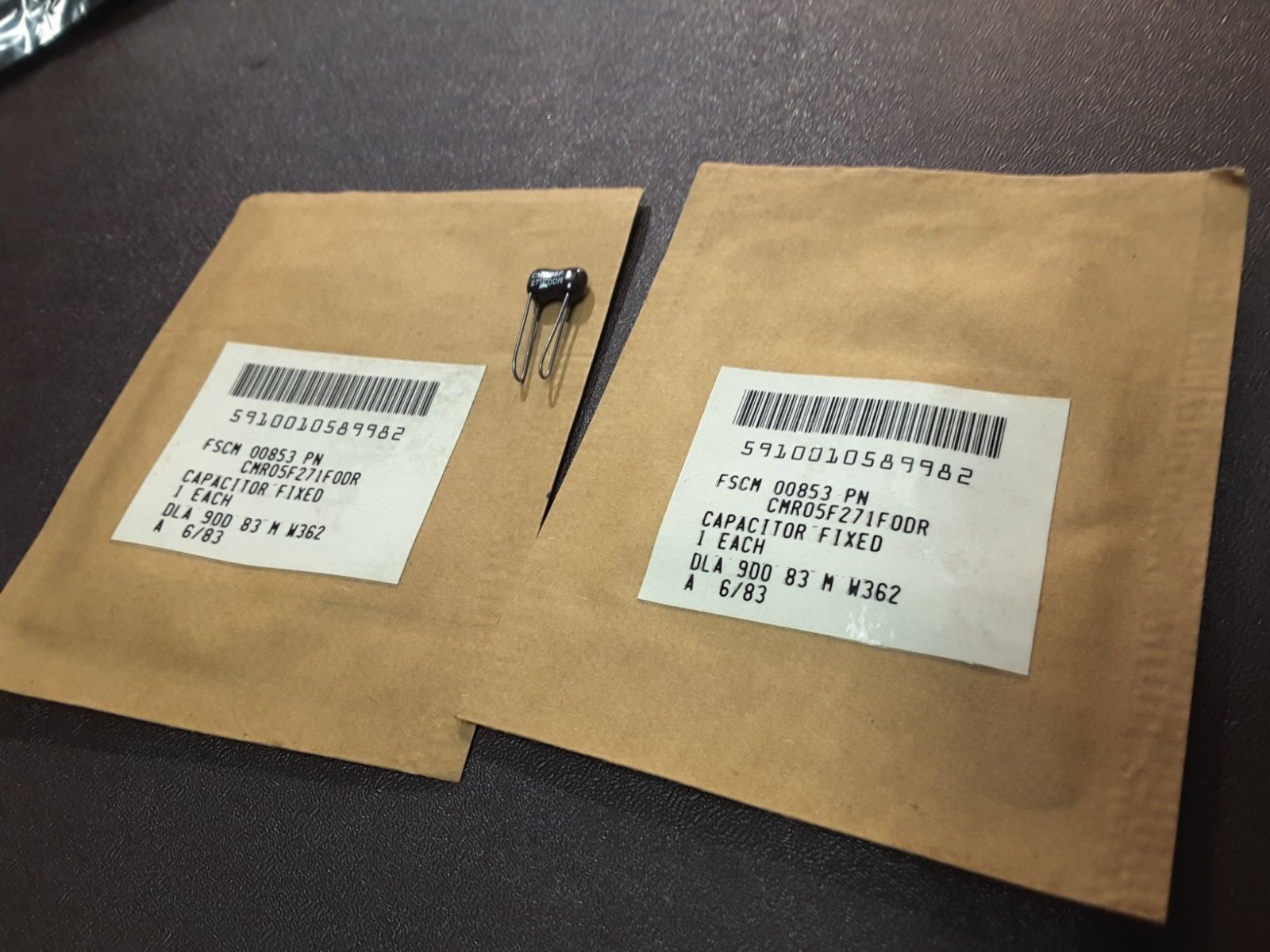 (2) CMR05F271FODR CORNELL DUBILIER  CAP MICA 270PF 500V RADIAL NEW RARE $9 - $8.77