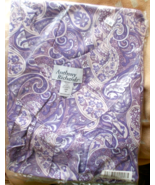 ANTHONY RICHARDS Yoke Style Neck Lounge House Dress Lavender Paisley Siz... - $23.08 CAD