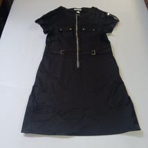 Kenneth Cole New York Women&#39;s Black Cotton Blend Short Sleeve Dress Size 10 - $21.77