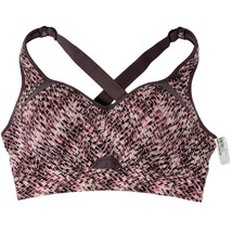 Athletic Active Bra Small padded criss cross back graphic sports pink black NEW - £9.30 GBP