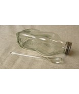 Rare Vintage Embossed Kaylene-Ol Clear Glass Bottle &amp; Glass Spoon - $1,215.63 MXN