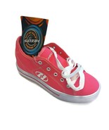 HEELYS Canvas Upper Skate Shoes Youth Size 4 HES10438 Hot Pink White - £34.64 GBP