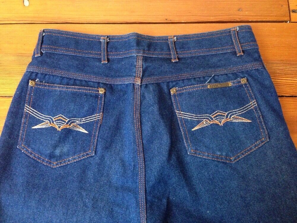 Vintage 80s Paul Warren Dark Wash Denim Cotton Blend Mens Jeans 32x30.5 ... - $59.39
