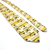 Umo Lorenzo Italy Mens School Bus Tie Teacher Driver Transportation Education - £13.10 GBP