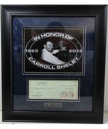 Carroll Shelby Framed Autograph Check #1345 dtd Feb 15 &#39;63 - £784.96 GBP