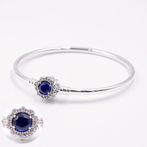 Limited Edition China Exclusive Bangle 925 Sterling Silver Blue Dream Bangle - £24.45 GBP