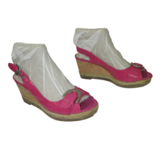 Franco Sarto Sandals Artist Collection Slingback Cork Wedge Platform Womens Sz 8 - £11.73 GBP