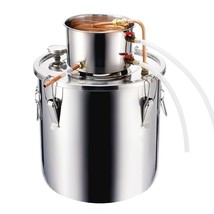 Moonshine Still 8 Gal Water Wine Alcohol Distiller Brewing Kit Stainless... - $178.18