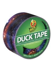 Duck Brand Printed Duct Tape, Galaxy Design, 1.88&quot;  x 10 Yards - £6.31 GBP