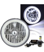 7&quot; Motorcycle White COB Halo H4 6K 4000Lm Light Bulb LED Headlight Harley - $1,564.62 MXN