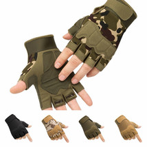 Tactical Sport Fitness Weight Lifting Gym Gloves Training Workout Wrist Wrap Men - £16.95 GBP