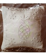 Candlewick Embroidery Kit Lot 4 Christmas Star Ornaments Pillow Pineappl... - $16.30