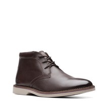 Clarks Men&#39;s Atticus LT Hi Chukka Boot Dark Brown Leather Size 9.5 - $128.69