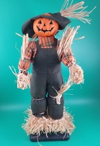 1995 Gemmy Industries Halloween ANIMATED SCARECROW - sound &amp; motion (Video) - £29.71 GBP