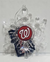 Washington Nationals Acrylic Snowflake Ornament - MLB - $231.97 MXN