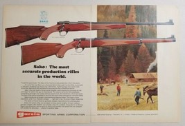 1970 Print Ad Gracia Sako of Finland Bolt Action Rifles Western Hunting Camp - £11.66 GBP
