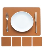 Table Placemats and coasters in Recycled Leather, Dining table sets - Co... - $2.59 CAD+