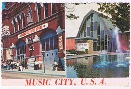 Postcard Grand Ole Opry House Country Music Hall Of Fame Nashville Tenne... - $2.96