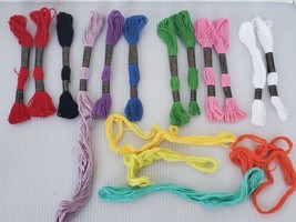 12 PC Lot Rose brand best Embroidery Thread Floss Multi Color  - $9.75
