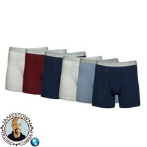 George 6 Pack Cotton Stretch Boxer Moisture Wicking Men&#39;s Underwear Size L - $12.15