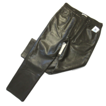 NWT AGOLDE Recycled Leather 90&#39;s Pinch Waist Iguana High Rise Straight Pant 31 - £113.53 GBP