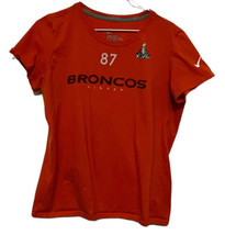 Broncos Nike Shirt Nfl Womens Shirt Slim Fit Sz Xl Orange Xlvii Superbowl 48 - £15.02 GBP