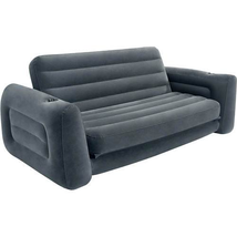 Inflatable Couch Blow Up Sofa Camping Chair Lounge Easy Pull Out Bed Queen Size - £73.05 GBP