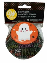 Ghost 75 ct Baking Cups Standard Cupcake Liners Wilton Halloween - £3.04 GBP