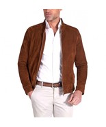 Jacket Leather Suede Men Western Fashion Custom Made Coat Biker  Real Ta... - £33.14 GBP+