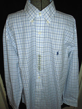 Ralph Lauren Custom Fit Cotton Poplin Button Down Shirt Mens 17 1/2  32-33 XL - $64.35