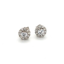 Natural Sapphire Diamond Earrings 14k Gold 1.25 TCW Certified $3,950 215096 - £1,258.26 GBP