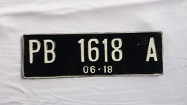 Used Collectible License Car Plate PB 1618 A Indonesia 2018 - £47.19 GBP