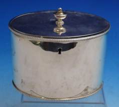 Thomas Chawner English Georgian Sterling Silver Tea Caddy Oval with Key ... - $2,103.25 CAD