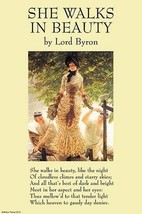 She Walks in Beauty by George Lord Gordon Byron - Art Print - £17.29 GBP+