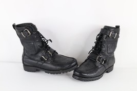 Vintage Ralph Lauren Mens Size 9.5 D Distressed Roll Down Buckle Strap Boots - £100.81 GBP