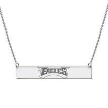 Philadelphia Eagles Engraved Geometric Bar Necklace -Official Licensed NFL Team - £119.88 GBP