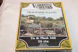 HO Scale Woodland Scenics Tie &amp; Plank Mill, Trackside Scenes #TS154 BNOS - £38.53 GBP