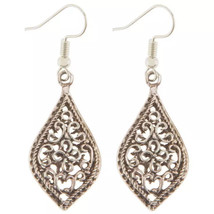 Teardrop Filigree Earrings - £13.66 GBP