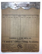 Antique Yawman &amp; Erbe Mfg Co Board Calendar Advertisement for Shannon Cases - $45.00
