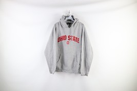 Vintage Mens Large Distressed Spell Out Ohio State University Hoodie Sweatshirt - £39.43 GBP